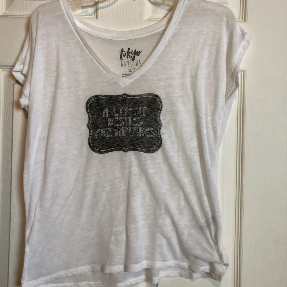 Tokyo Darling Aeropostale Vampire White T-shirt
